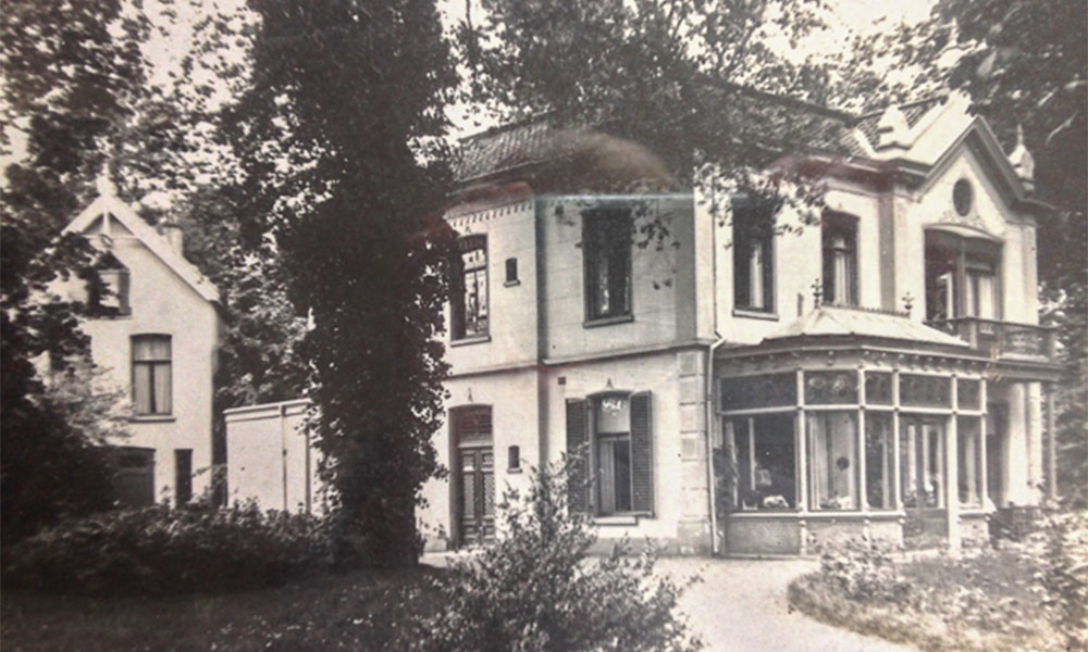 Inmiddels afgebroken villa De Hermitage, Soestdijkerstraatweg Hilversum, ± 1925